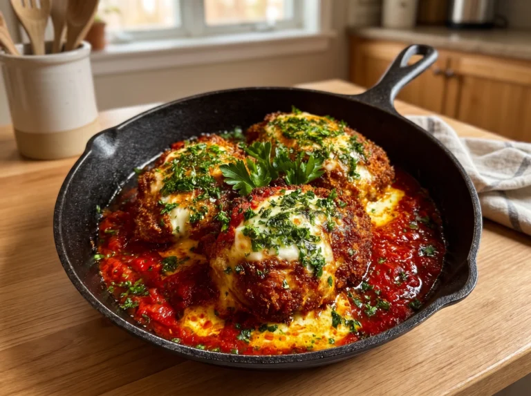 Crispy Skillet Chicken Parmesan