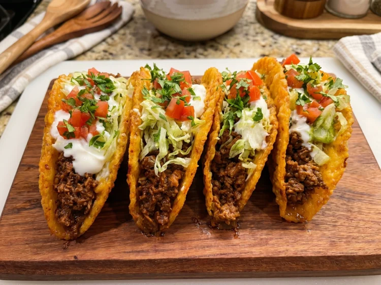 Crispy Cheesy Beef Tacos