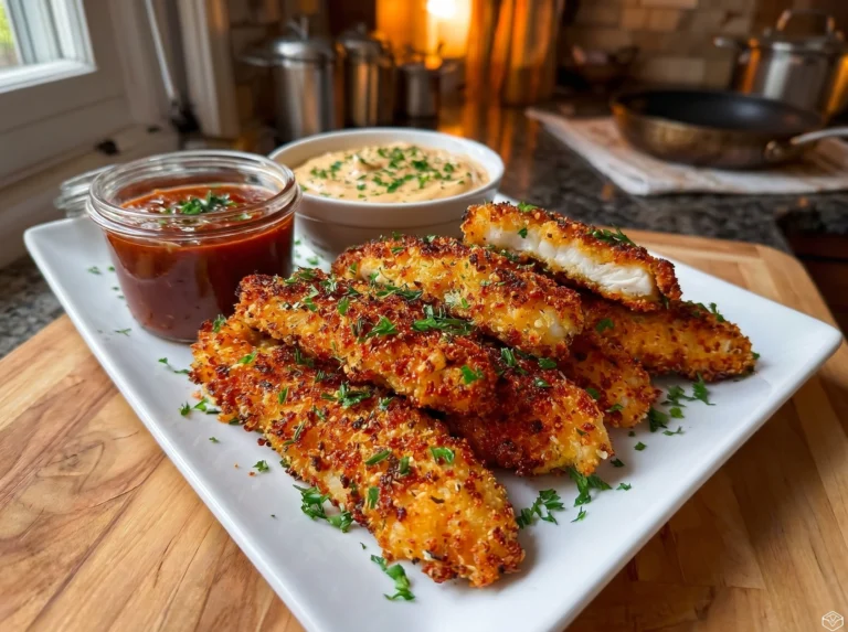 Golden Crispy Parmesan Chicken Tenders