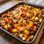 Cheesy Ground Beef Potato Bake