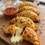 Golden Cheesy Mozzarella Stuffed Hand Pies