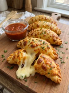 Golden Cheesy Mozzarella Stuffed Hand Pies