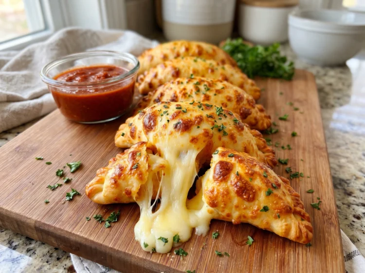 Golden Cheesy Mozzarella Stuffed Hand Pies